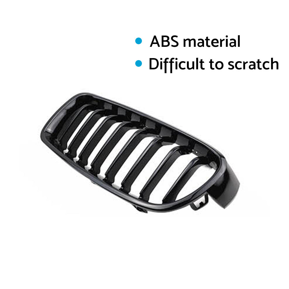 BMW F30-F31 M-Style Black Kidney Grilles